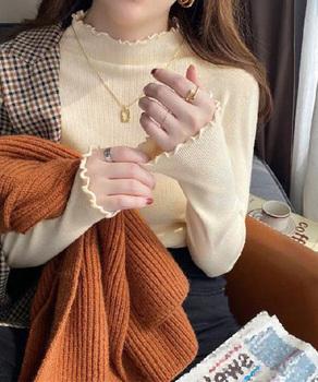 メロウフリル ニットトップス レディース 送料無料 即日発送-4