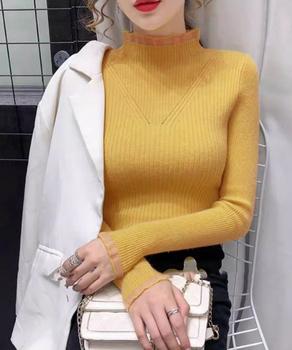 ニットトップス プチハイネックニットソー 送料無料 即日発送-8