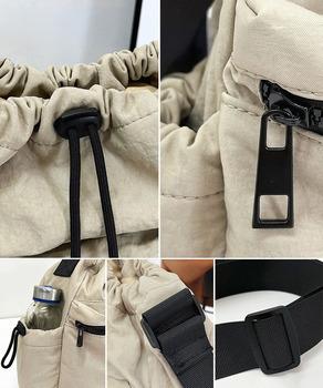 ドローストリングショルダーバッグ 大容量 送料無料 即日発送-8