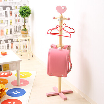 キッズポールハンガー ハート 送料無料-4