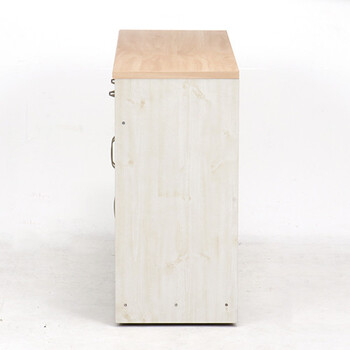 キッチンカウンター ナチュラル×ホワイト 幅120cm 送料無料-3