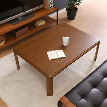 軽量継脚 折りたたみ座卓 ローテーブル 105×75cm ブラウン 送料無料-3