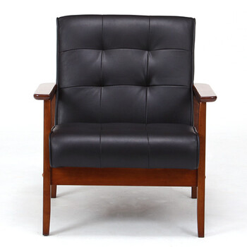 ソファー バイキャストPUソファー フレンズ DBR 1P 846 送料無料-1