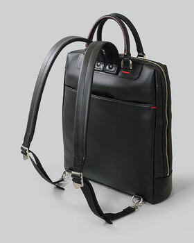 豊岡製鞄 薄型ビジネスリュックサック 薄マチ A4 日本製 国産 BAGGEX 13 1078 ブラック 送料無料-2