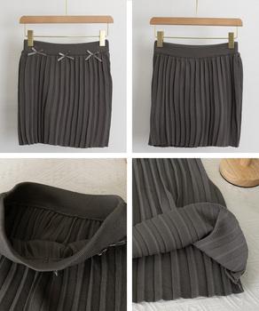 リボン付きプリーツミニスカートレディース 送料無料 即日発送-9