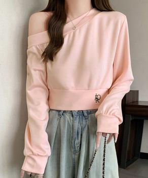 オフショルスウェット 肩見せ トレーナー 送料無料 即日発送-6