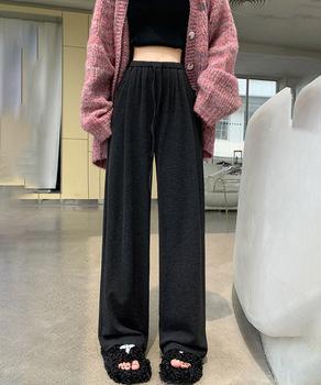 薄手スウェットパンツ ワイドパンツ 送料無料 即日発送-3