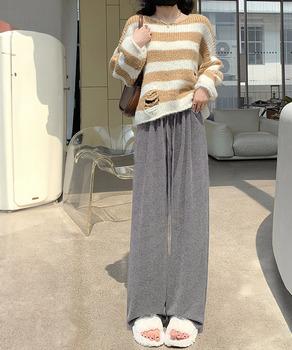 薄手スウェットパンツ ワイドパンツ 送料無料 即日発送-5