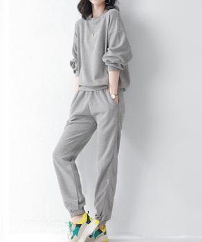 ワッフルスウェットセットアップ 春秋長袖 送料無料 即日発送-3