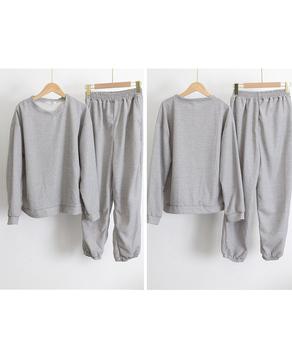 ワッフルスウェットセットアップ 春秋長袖 送料無料 即日発送-8