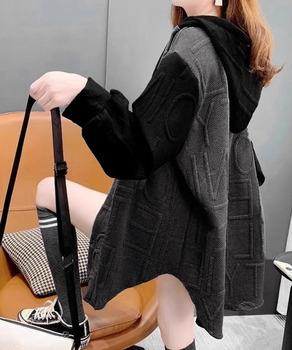 エンボスロゴパーカー 前開きパーカー 送料無料 即日発送-5