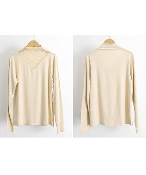 レースカットソー切り替えインナートップス SK22115948-7177 送料無料 即日発送-8