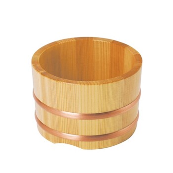 和食器 特選 椹ちらし桶 深型 蓋付　日本製 送料無料-1