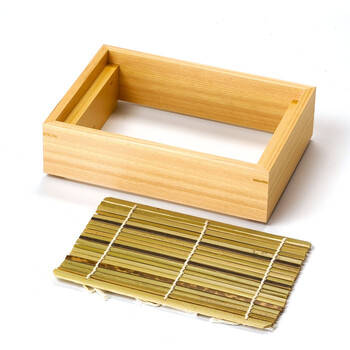 和食器 ひのき 長角 ざる 竹ス付 蕎麦器 送料無料-1