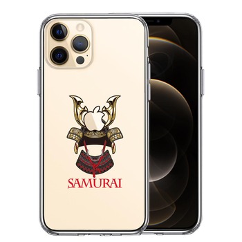 iPhone12Pro ケース クリア サムライ apple前立 スマホケース 側面ソフト 背面ハード ハイブリッド  送料無料-0