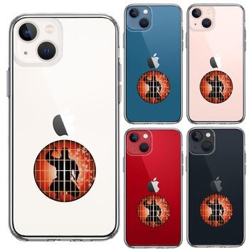 iPhone13 ケース クリア 忍者 障子の影に スマホケース 側面ソフト 背面ハード ハイブリッド  送料無料-1