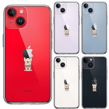 iPhone14 Plus ケース クリア コアラ 腹巻 重量挙げ スマホケース 側面ソフト 背面ハード ハイブリッド 送料無料-1