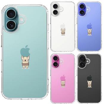 iPhone16 ケース クリア コアラ 腹巻 重量挙げ スマホケース 側面ソフト 背面ハード ハイブリッド  送料無料-1