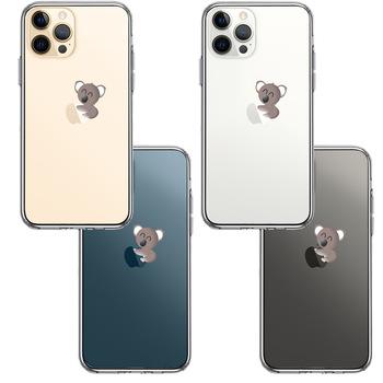iPhone12Pro ケース クリア コアラ りんご アップル apple スマホケース 側面ソフト 背面ハード ハイブリッド  送料無料-1