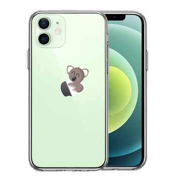 iPhone12 ケース クリア コアラ りんご アップル apple スマホケース 側面ソフト 背面ハード ハイブリッド  送料無料-0