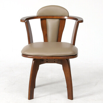 ダイニング 肘付き回転チェアー #6270 4A ブラウン 送料無料-1