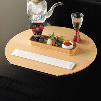 和食器 杉 板膳 半月 日本製 送料無料-2