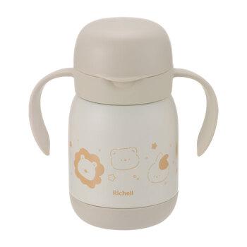 リッチェル トライ のみやすい保冷コップマグ 300 ベージュ 送料無料-4