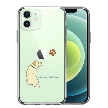 iPhone12mini ケース クリア ラブラドールレトリバー スマホケース 側面ソフト 背面ハード ハイブリッド  送料無料-0