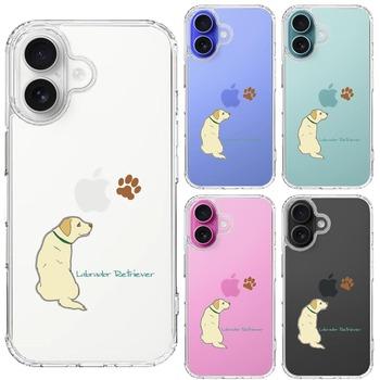 iPhone16 ケース クリア ラブラドールレトリバー スマホケース 側面ソフト 背面ハード ハイブリッド 送料無料-1