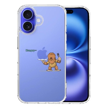 iPhone16 ケース クリア UMA ビッグフット 比婆ゴン ？ スマホケース 側面ソフト 背面ハード ハイブリッド  送料無料-0