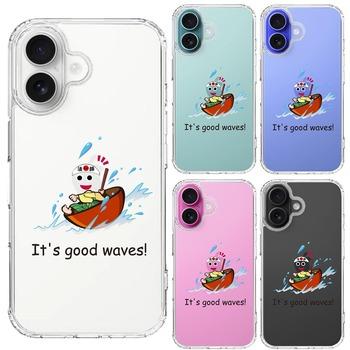 iPhone16 ケース クリア 一寸法師 波乗り スマホケース 側面ソフト 背面ハード ハイブリッド  送料無料-1