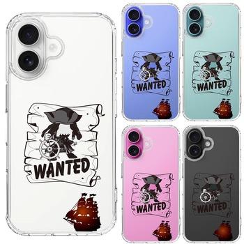 iPhone16 ケース クリア 海賊 帆船 スマホケース 側面ソフト 背面ハード ハイブリッド  送料無料-1