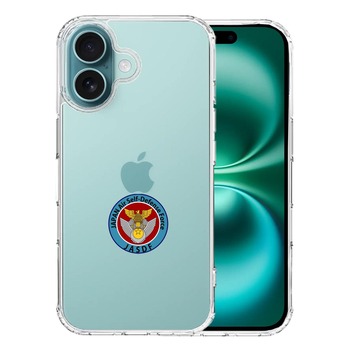 iPhone16 ケース クリア 航空自衛隊 エンブレム スマホケース 側面ソフト 背面ハード ハイブリッド  送料無料-0