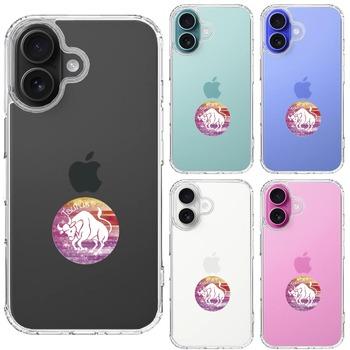 iPhone16 ケース クリア 星座 おうし座 牡牛座 Taurus スマホケース 側面ソフト 背面ハード ハイブリッド  送料無料-1