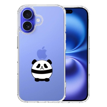 iPhone16 ケース クリア ボール パンダ スマホケース 側面ソフト 背面ハード ハイブリッド  送料無料-0