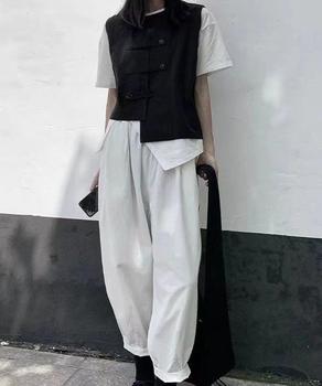 ニットベスト前開きノースリーブトップス冬 送料無料 即日発送-5