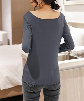 レディースインナー長袖 タイトカットソー 送料無料 即日発送-6