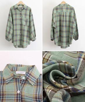 オーバーサイズ チェックシャツレディース 送料無料 即日発送-9