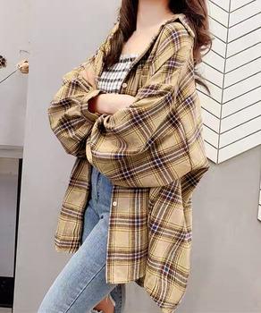 オーバーサイズ チェックシャツレディース 送料無料 即日発送-2