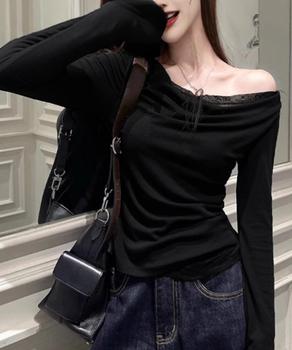 レース 長袖Tシャツ レディース 薄手 送料無料 即日発送-3