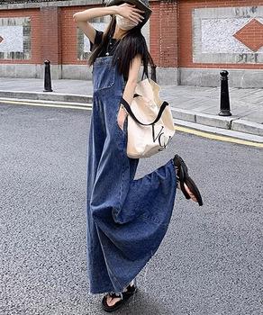 サロペットスカート デニムジャンスカ 送料無料 即日発送-1