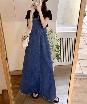 サロペットスカート デニムジャンスカ 送料無料 即日発送-3