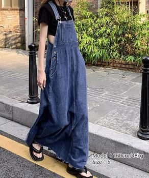 サロペットスカート デニムジャンスカ 送料無料 即日発送-7