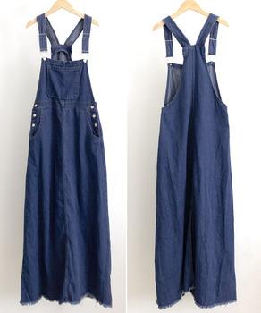 サロペットスカート デニムジャンスカ 送料無料 即日発送-8