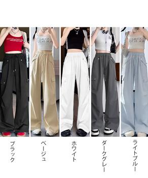 カーゴパンツ レディースストレートパンツ 送料無料 即日発送-1
