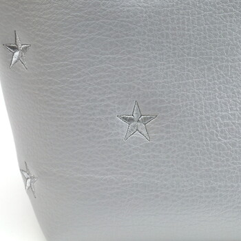 星柄刺繍フェイクレザー トートバッグ A4 対応　  COOCO 送料無料 即日発送-16