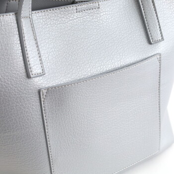 星柄刺繍フェイクレザー トートバッグ A4 対応　  COOCO 送料無料 即日発送-17