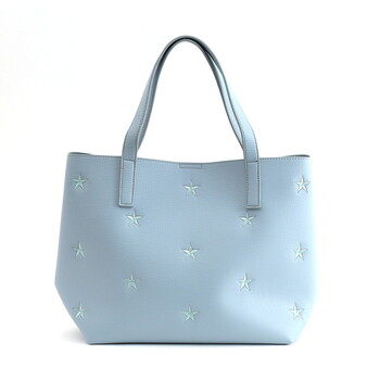 星柄刺繍フェイクレザー トートバッグ A4 対応　  COOCO 送料無料 即日発送-2