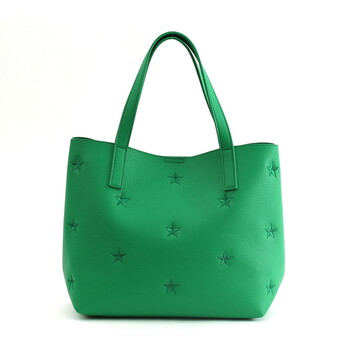 星柄刺繍フェイクレザー トートバッグ A4 対応　  COOCO 送料無料 即日発送-3