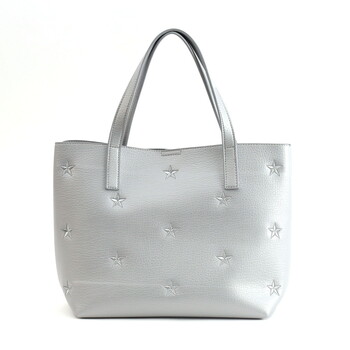 星柄刺繍フェイクレザー トートバッグ A4 対応　  COOCO 送料無料 即日発送-4